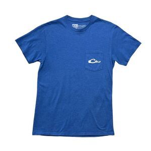 Drake Men's Blue Waterfowl Hunting Graphic T-Shirt